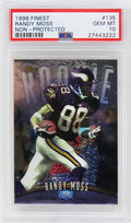 Randy Moss (Minnesota Vikings) 1998 Topps Finest Football #135 RC Rookie Card - PSA 10 (Non-Protected) - PS3RM98F1 - Randy Moss (Minnesota Vikings) 1998 Topps Finest Football #135 RC Rookie Card - PSA 10 (Non-Protected) product image