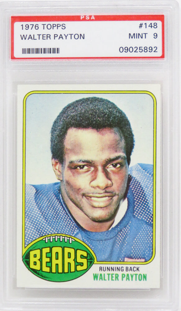 Walter Payton (Chicago Bears) 1976 Topps Football #148 RC Rookie Card - PSA 9 Mint (C) - PS3WP76TC - Walter Payton (Chicago Bears) 1976 Topps Football #148 RC Rookie Card - PSA 9 Mint (C) product image