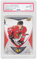 Jonathan Toews (Chicago Blackhawks) 2007 Upper Deck Rookie Class Hockey #43 RC Rookie Card - PSA 10 GEM MINT (New Label) - PS4JT07U2 - Jonathan Toews (Chicago Blackhawks) 2007 Upper Deck Rookie Class Hockey #43 RC Rookie Card - PSA 10 GEM MINT (New Label) product image