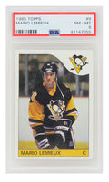Mario Lemieux (Pittsburgh Penguins) 1985 Topps Hockey RC Rookie Card #9 - (PSA 8 NM-MT) (D) - PS4ML85TD - Mario Lemieux (Pittsburgh Penguins) 1985 Topps Hockey RC Rookie Card #9 - (PSA 8 NM-MT) (D) product image