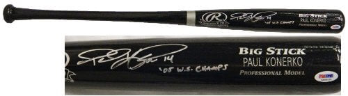 Paul Konerko Signed Autographed Black Big Stick Rawlings Bat w/05 WS Champs - PSA - KONBAT101 - Paul Konerko Signed Autographed Black Big Stick Rawlings Bat w/05 WS Champs - PSA product image