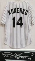 Paul Konerko Signed Autographed White Sox Majestic Pinstripe Replica Jersey - PSA - KONJRY100 - Paul Konerko Signed Autographed White Sox Majestic Pinstripe Replica Jersey - PSA product image