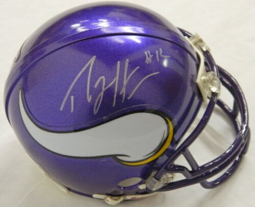 Percy Harvin Signed Autographed Vikings Riddell Mini Helmet - HARMIN300 - Percy Harvin Signed Autographed Vikings Riddell Mini Helmet product image