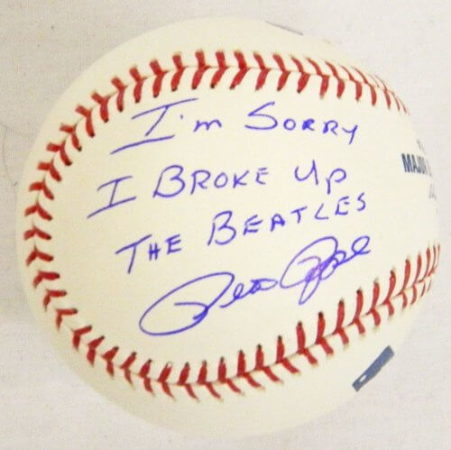 Pete Rose Signed Autographed MLB Baseball w/'Im Sorry I Broke Up the Beatles' PSA/DNA - ROSBSB107 - Pete Rose Signed Autographed MLB Baseball w/'Im Sorry I Broke Up the Beatles' PSA/DNA product image