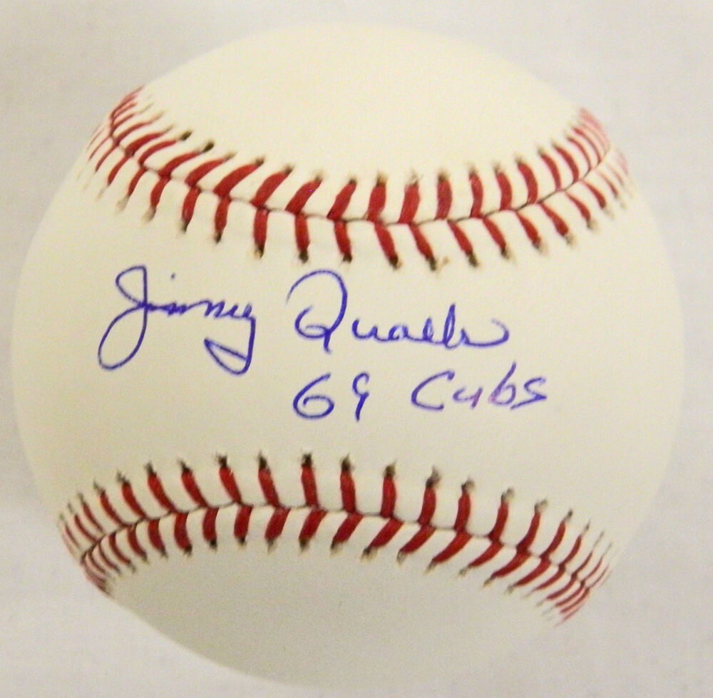 Jimmy Qualls Signed Official MLB Baseball w/69 Cubs - QUABSB100 - Jimmy Qualls Signed Official MLB Baseball w/69 Cubs product image