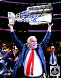 Joel Quenneville Signed Chicago Blackhawks 2010 Stanley Cup Holding Trophy 8x10 Photo - QUE08P403 - Joel Quenneville Signed Chicago Blackhawks 2010 Stanley Cup Holding Trophy 8x10 Photo product image