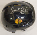 Joel Quenneville Signed Blackhawks Black Hockey Mini Helmet - QUEMIN400 - Joel Quenneville Signed Blackhawks Black Hockey Mini Helmet product image