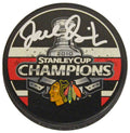 Joel Quenneville Signed Blackhawks 2010 Stanley Cup Champs Logo Hockey Puck - QUEPUC400 - Joel Quenneville Signed Blackhawks 2010 Stanley Cup Champs Logo Hockey Puck product image