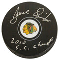 Joel Quenneville Signed Chicago Blackhawks Logo Hockey Puck w/2010 SC Champs - QUEPUC405 - Joel Quenneville Signed Chicago Blackhawks Logo Hockey Puck w/2010 SC Champs product image