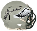 Mike Quick Signed Philadelphia Eagles FLASH Riddell Speed Mini Helmet w/5x Pro Bowl - QUIMIN301 - Mike Quick Signed Philadelphia Eagles FLASH Riddell Speed Mini Helmet w/5x Pro Bowl product image