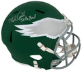 Mike Quick Signed Philadelphia Eagles Throwback Riddell Full Size Speed Replica Helmet w/5x Pro Bowl - QUIREP300 - Mike Quick Signed Philadelphia Eagles Throwback Riddell Full Size Speed Replica Helmet w/5x Pro Bowl product image
