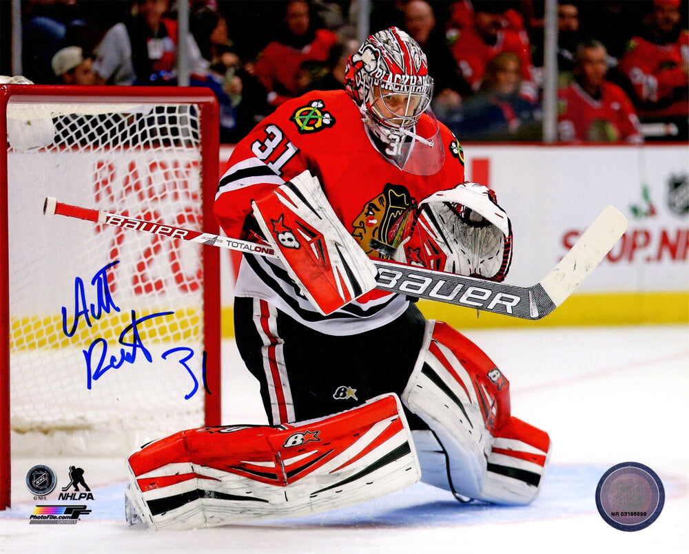 Antti Raanta  Signed Chicago Blackhawks Action Red Jersey 8x10 Photo - RAA08P407 - Antti Raanta Signed Chicago Blackhawks Action Red Jersey 8x10 Photo product image