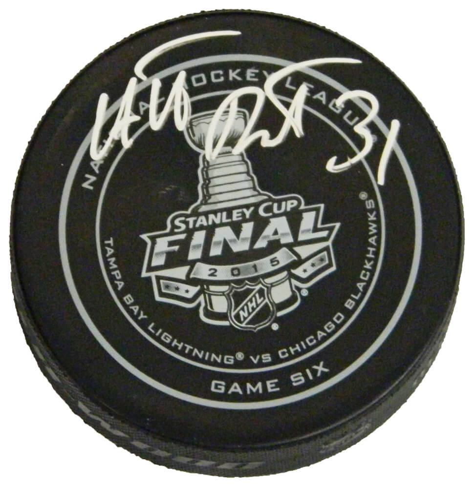 Antti Raanta Signed Official 2015 Stanley Cup Finals Game Six Hockey Puck - RAAPUC406 - Antti Raanta Signed Official 2015 Stanley Cup Finals Game Six Hockey Puck product image