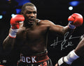 Hasim Rahman Signed Boxing Punching Action 8x10 Photo w/Rock - RAH08P503 - Hasim Rahman Signed Boxing Punching Action 8x10 Photo w/Rock product image