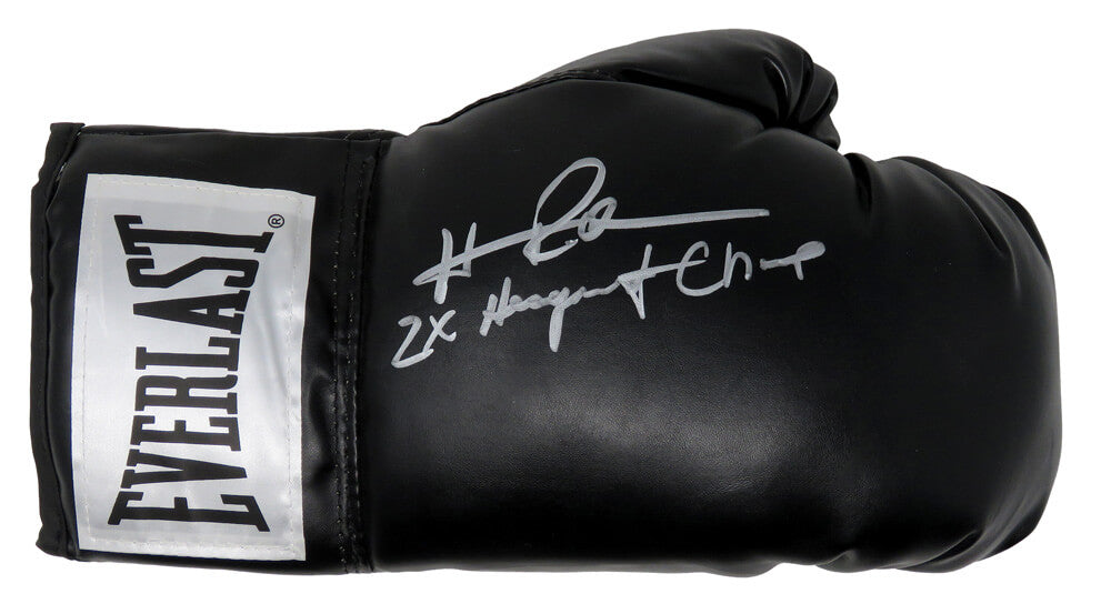 Hasim Rahman Signed Everlast Black Boxing Glove w/2x Heavyweight Champ - RAHGLV504 - Hasim Rahman Signed Everlast Black Boxing Glove w/2x Heavyweight Champ product image