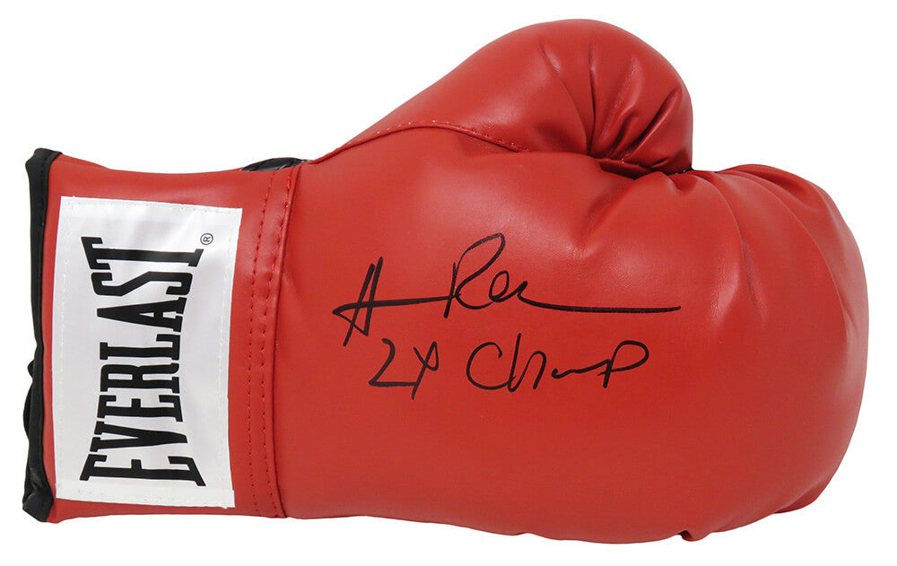 Hasim Rahman Signed Everlast Red Boxing Glove w/2x Champ - RAHGLV506 - Hasim Rahman Signed Everlast Red Boxing Glove w/2x Champ product image