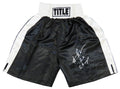 Hasim Rahman Signed Title Black With White Waist Boxing Trunks w/2x Champ - RAHTRU504 - Hasim Rahman Signed Title Black With White Waist Boxing Trunks w/2x Champ product image