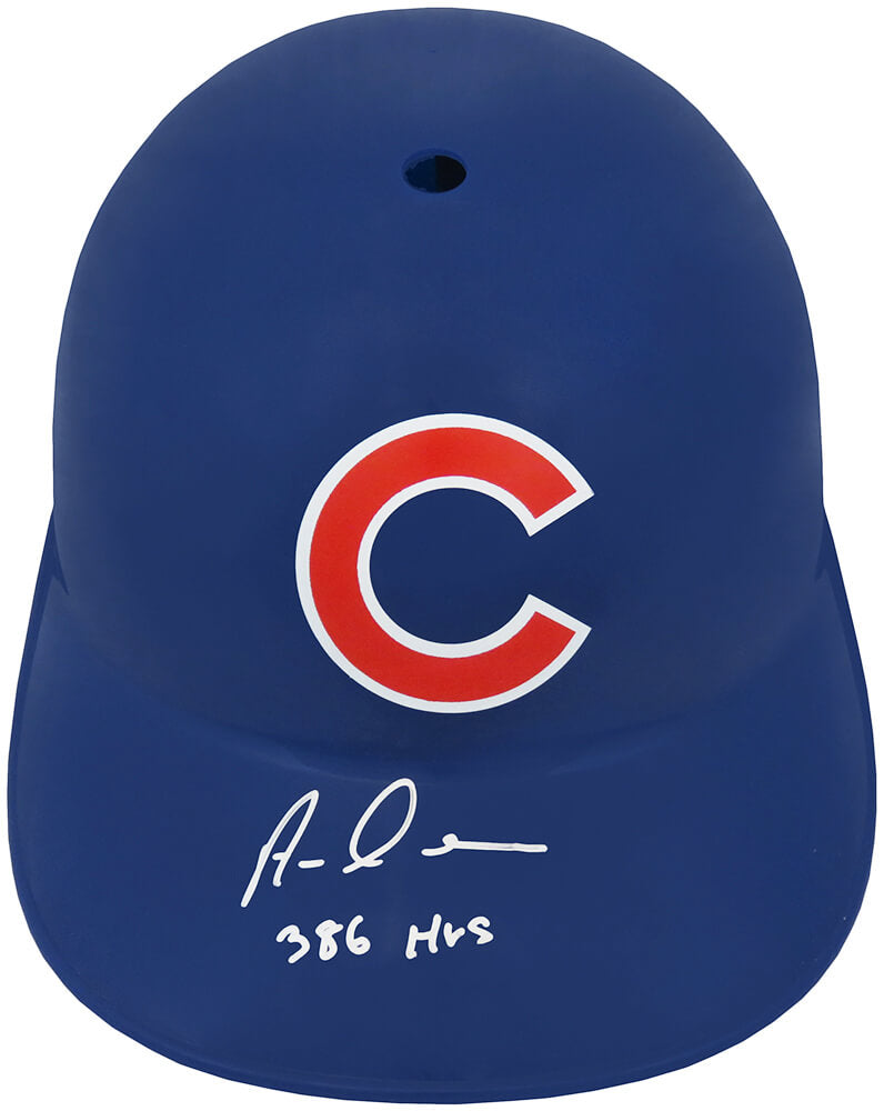 Aramis Ramirez Signed Chicago Cubs Replica Souvenir Batting Helmet w/386 HRs - RAMBTH111 - Aramis Ramirez Signed Chicago Cubs Replica Souvenir Batting Helmet w/386 HRs product image