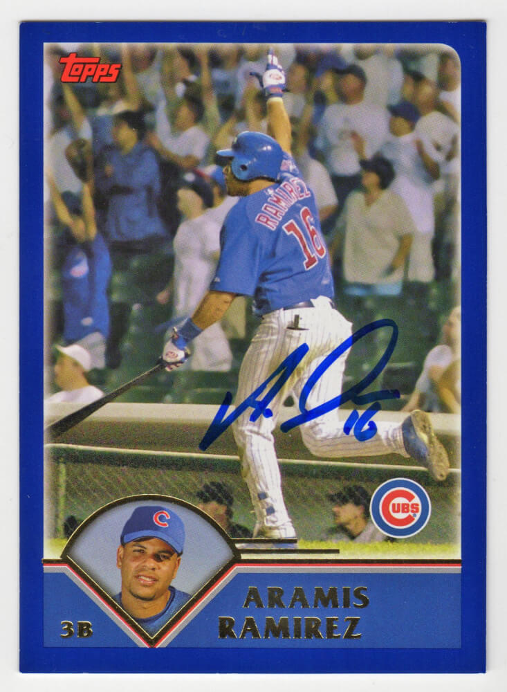 Aramis Ramirez Signed Chicago Cubs 2003 Topps Traded Baseball Card #T112 - RAMCAR102 - Aramis Ramirez Signed Chicago Cubs 2003 Topps Traded Baseball Card #T112 product image