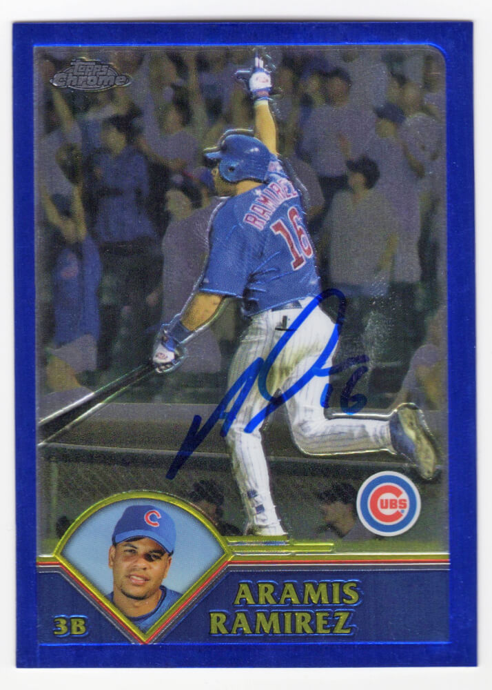 Aramis Ramirez Signed Chicago Cubs 2003 Topps Traded Chrome Baseball Card #T112 - RAMCAR103 - Aramis Ramirez Signed Chicago Cubs 2003 Topps Traded Chrome Baseball Card #T112 product image