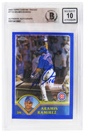 Aramis Ramirez Signed Chicago Cubs 2003 Topps Traded Chrome Baseball Card #T112 - (Beckett - Auto Grade 10) - RAMCAR109 - Aramis Ramirez Signed Chicago Cubs 2003 Topps Traded Chrome Baseball Card #T112 - (Beckett - Auto Grade 10) product image