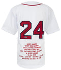 Manny Ramirez Signed White Custom Embroidered Stat Baseball Jersey - (Beckett) - RAMJRY102 - Manny Ramirez Signed White Custom Embroidered Stat Baseball Jersey - (Beckett) product image