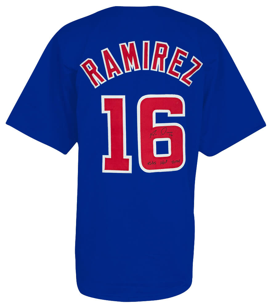 Aramis Ramirez Signed Blue Custom Baseball Jersey w/Cubs HOF 2024 - RAMJRY111 - Aramis Ramirez Signed Blue Custom Baseball Jersey w/Cubs HOF 2024 product image