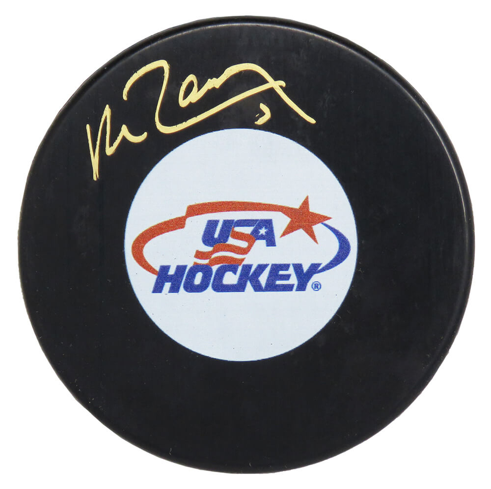 Mike Ramsey Signed USA Hockey Logo Hockey Puck - RAMPUC401 - Mike Ramsey Signed USA Hockey Logo Hockey Puck product image