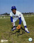 Lenny Randle Signed New York Mets Fielding Pose 8x10 Photo - RAN08P101TW - Lenny Randle Signed New York Mets Fielding Pose 8x10 Photo product image