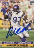 John Randle Signed Minnesota Vikings 1991 Pro Set Rookie Card #835 - RANCAR300 - John Randle Signed Minnesota Vikings 1991 Pro Set Rookie Card #835 product image