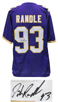 John Randle Signed Purple Throwback Custom Football Jersey - RANJRY300 - John Randle Signed Purple Throwback Custom Football Jersey product image
