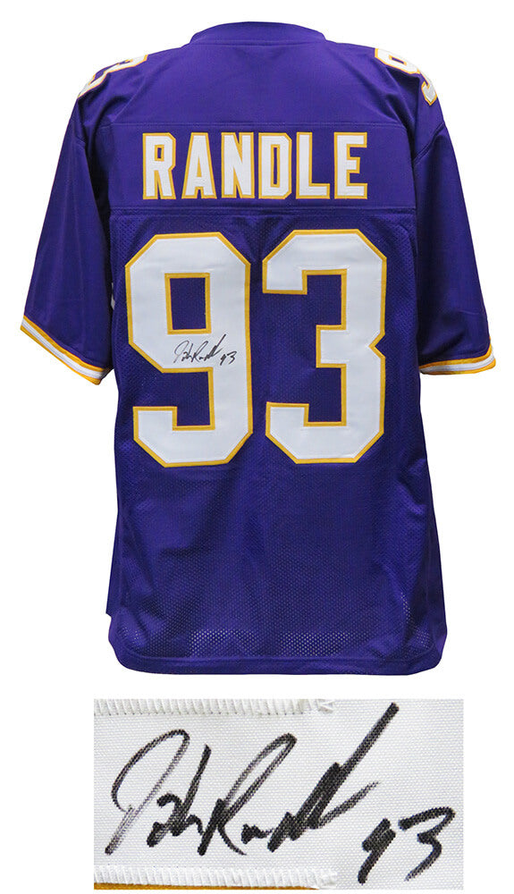 John Randle Signed Purple Throwback Custom Football Jersey - RANJRY300 - John Randle Signed Purple Throwback Custom Football Jersey product image