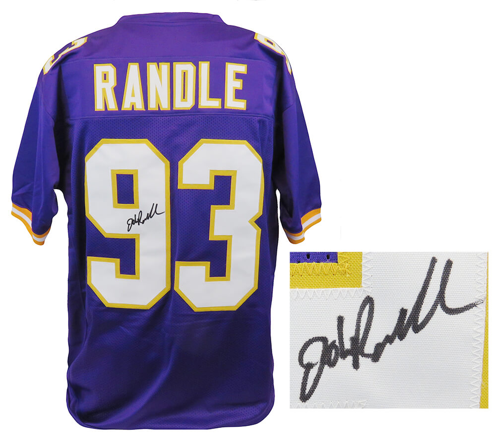 John Randle Signed Purple T/B Custom Football Jersey - RANJRY301 - John Randle Signed Purple T/B Custom Football Jersey product image
