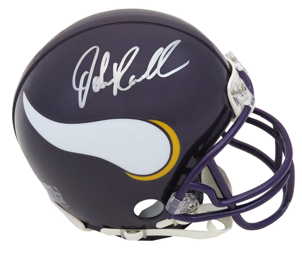 John Randle Signed Vikings Throwback Riddell Mini Helmet - RANMIN303 - John Randle Signed Vikings Throwback Riddell Mini Helmet product image