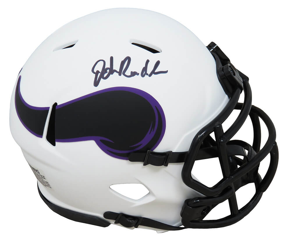 John Randle Signed Minnesota Vikings Lunar Eclipse White Matte Riddell Speed Mini Helmet - RANMIN304 - John Randle Signed Minnesota Vikings Lunar Eclipse White Matte Riddell Speed Mini Helmet product image