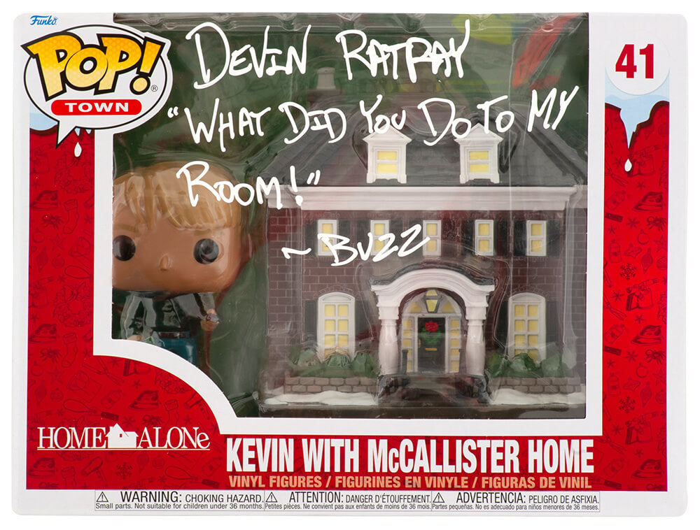 Devin Ratray Signed Home Alone Kevin With McCallister Home Funko Pop #41 w/Quote - RATFUN500 - Devin Ratray Signed Home Alone Kevin With McCallister Home Funko Pop #41 w/Quote product image