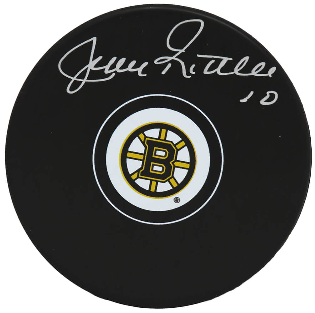 Jean Ratelle Signed Boston Bruins Logo Hockey Puck - RATPUC401 - Jean Ratelle Signed Boston Bruins Logo Hockey Puck product image