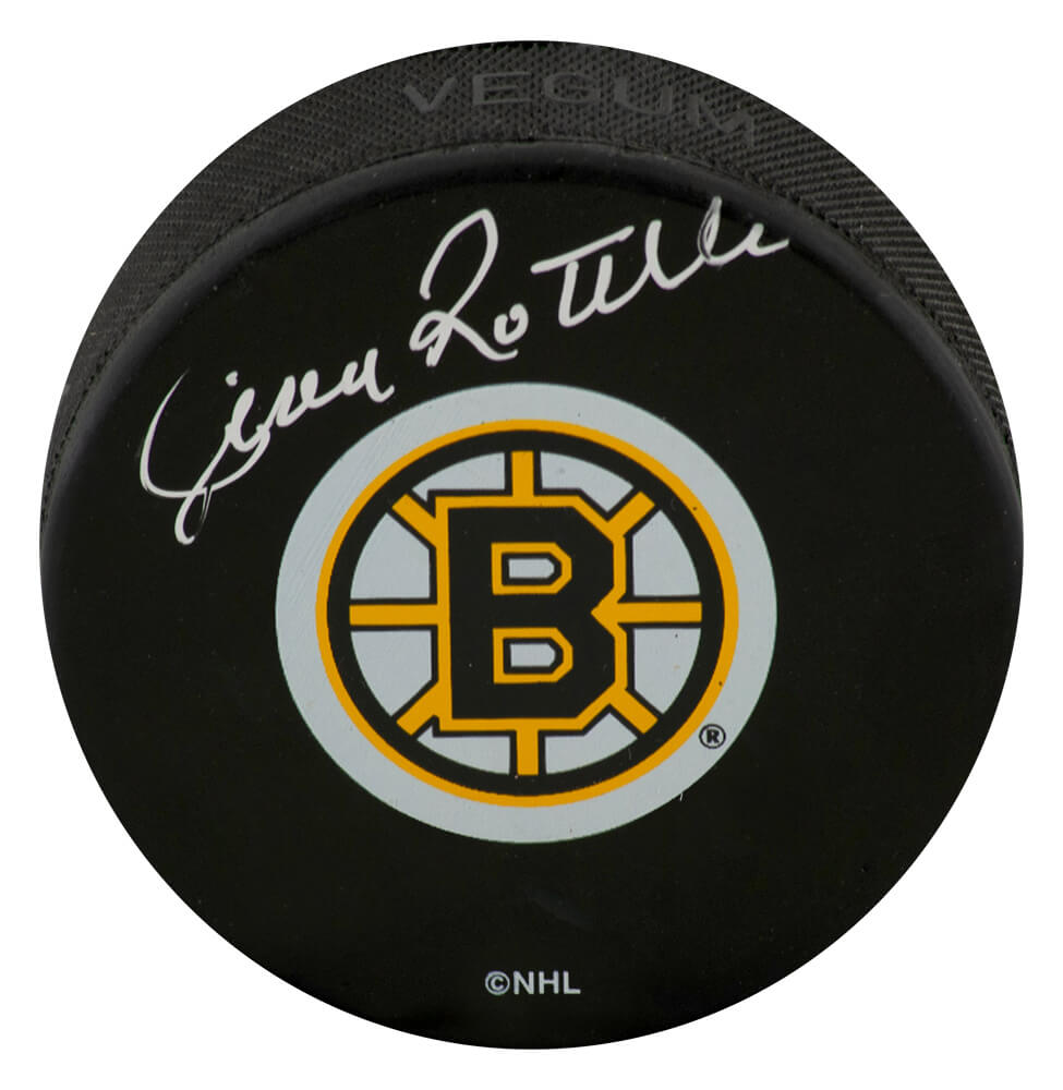 Jean Ratelle Signed Boston Bruins Medium Logo Hockey Puck - RATPUC402 - Jean Ratelle Signed Boston Bruins Medium Logo Hockey Puck product image