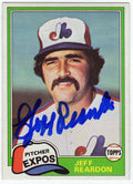 Jeff Reardon Signed Montreal Expos 1981 Topps Traded Baseball Trading Card #819 - REACAR101 - Jeff Reardon Signed Montreal Expos 1981 Topps Traded Baseball Trading Card #819 product image