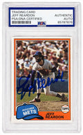 Jeff Reardon Signed New York Mets 1981 Topps Rookie Baseball Trading Card #456 - (PSA Encapsulated) - REACAR102 - Jeff Reardon Signed New York Mets 1981 Topps Rookie Baseball Trading Card #456 - (PSA Encapsulated) product image