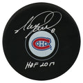 Mark Recchi Signed Montreal Canadiens Logo Hockey Puck w/HOF 2017 - RECPUC403 - Mark Recchi Signed Montreal Canadiens Logo Hockey Puck w/HOF 2017 product image