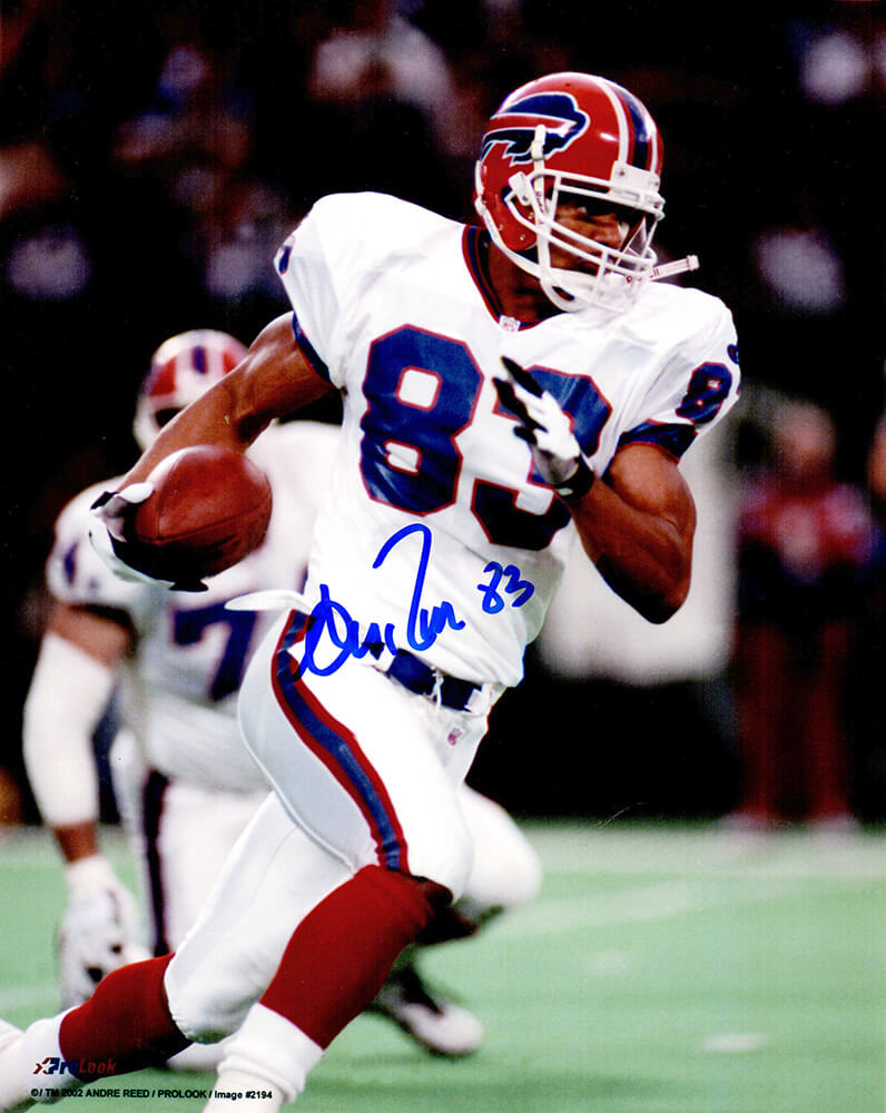 Andre Reed Signed Buffalo Bills Running With Football Action 8x10 Photo - REE08P304 - Andre Reed Signed Buffalo Bills Running With Football Action 8x10 Photo product image