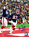 Andre Reed Signed Buffalo Bills Touchdown Action 8x10 Photo w/HOF'14 - REE08P305 - Andre Reed Signed Buffalo Bills Touchdown Action 8x10 Photo w/HOF'14 product image