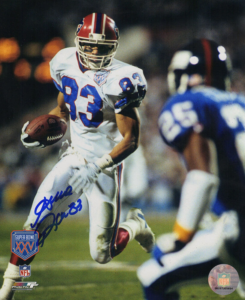 Andre Reed Signed Buffalo Bills Super Bowl XXV Action 8x10 Photo - REE08P327 - Andre Reed Signed Buffalo Bills Super Bowl XXV Action 8x10 Photo product image