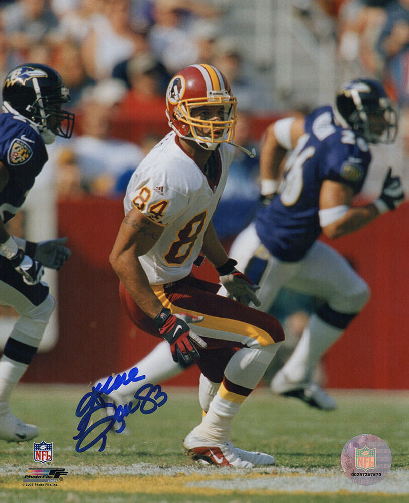 Andre Reed Signed Washington Football Team White Jersey Action 8x10 Photo - REE08P328 - Andre Reed Signed Washington Football Team White Jersey Action 8x10 Photo product image
