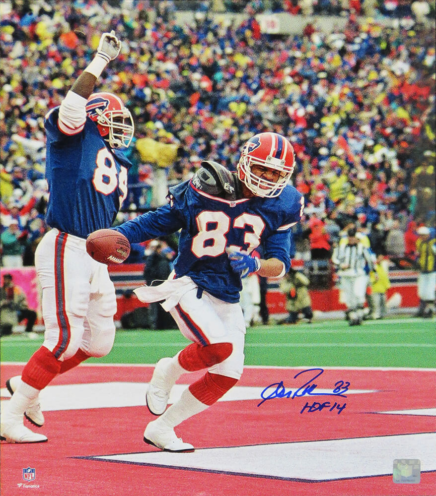 Andre Reed Signed Buffalo Bills Touchdown Action 16x20 Photo w/HOF'14 - REE16P301 - Andre Reed Signed Buffalo Bills Touchdown Action 16x20 Photo w/HOF'14 product image