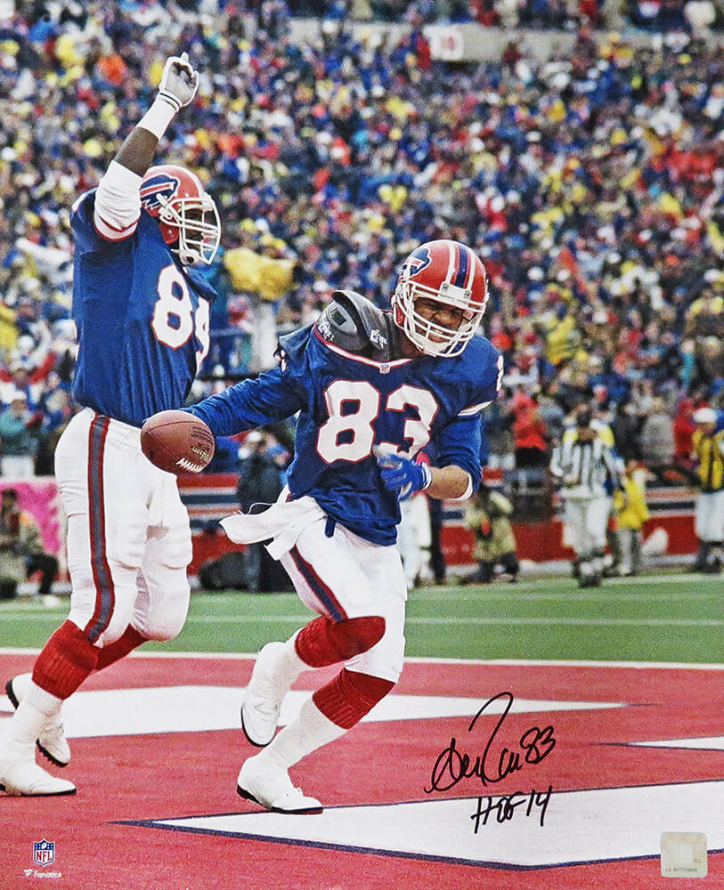 Andre Reed Signed Buffalo Bills TD Action 16x20 Photo w/HOF'14 - REE16P302 - Andre Reed Signed Buffalo Bills TD Action 16x20 Photo w/HOF'14 product image