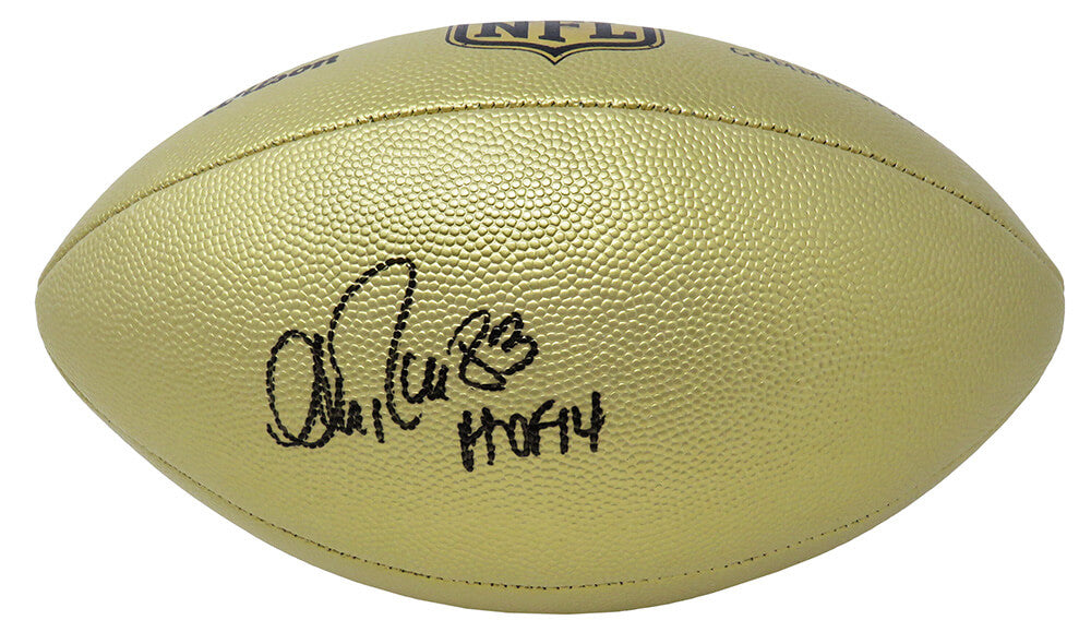 Andre Reed Signed Wilson Duke Gold Metallic Full Size NFL Football w/HOF'14 - REEFTB301 - Andre Reed Signed Wilson Duke Gold Metallic Full Size NFL Football w/HOF'14 product image