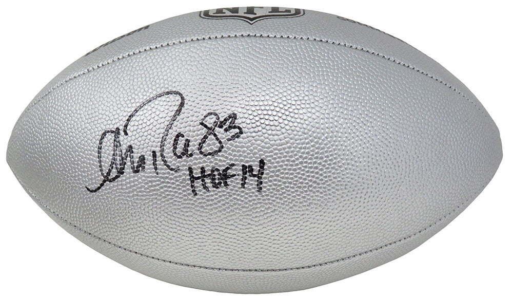 Andre Reed Signed Wilson Duke Silver Metallic Full Size NFL Football w/HOF'14 - REEFTB302 - Andre Reed Signed Wilson Duke Silver Metallic Full Size NFL Football w/HOF'14 product image