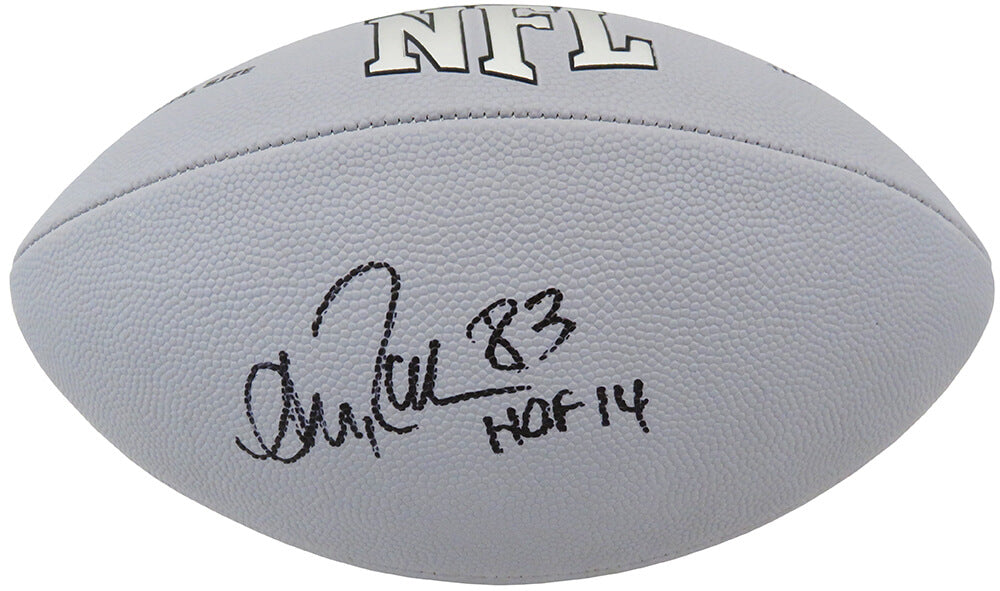 Andre Reed Signed Wilson MVP Silver Full Size Football w/HOF'14 - REEFTB304 - Andre Reed Signed Wilson MVP Silver Full Size Football w/HOF'14 product image
